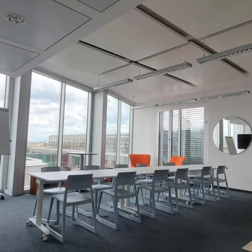 Innovation Space für Meetings, Workshops und Events im Satelliten Theresienhöhe in München | 1000 Satellites bietet Eventmöglichkeiten in München, Hamburg und der Region Rhein-Neckar