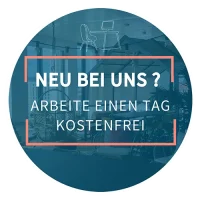 Eine Grafik mit dem Hinweis auf einen kostenlosen Probetag in einem 1000 Satellites Satelliten in Deiner Nähe